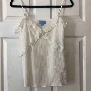 Beautiful white shirt with silver